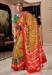 Picture of Excellent Silk Golden Rod Saree