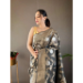 Picture of Sightly Silk Dim Gray Saree