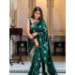 Picture of Beauteous Silk Sea Green Saree