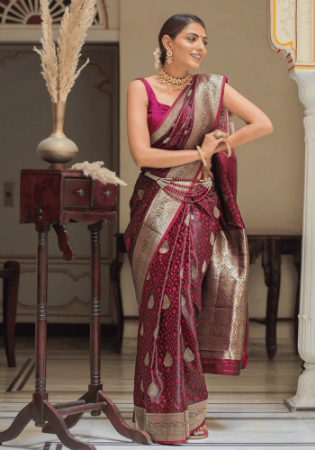 Picture of Admirable Silk Maroon Saree