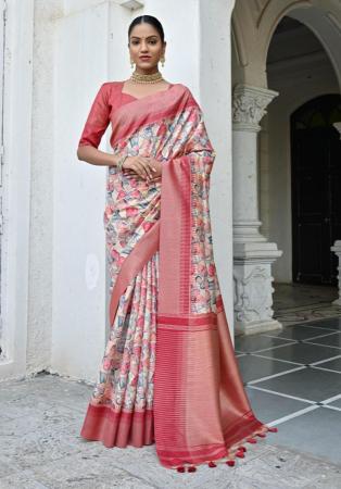 Picture of Graceful Silk Rosy Brown Saree