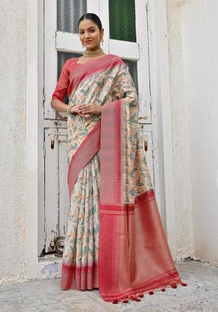 Picture of Enticing Silk Rosy Brown Saree