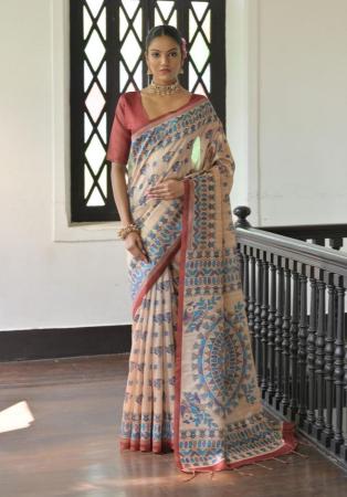 Picture of Splendid Silk Beige Saree