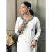 Picture of Splendid Chiffon White Smoke Readymade Salwar Kameez