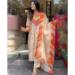 Picture of Admirable Chiffon Coral Readymade Salwar Kameez