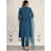 Picture of Chiffon Dark Slate Blue Readymade Salwar Kameez