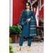 Picture of Pleasing Silk Dark Slate Blue Readymade Salwar Kameez