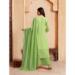 Picture of Superb Georgette Dark Khaki Readymade Salwar Kameez