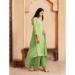 Picture of Superb Georgette Dark Khaki Readymade Salwar Kameez