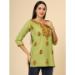 Picture of Resplendent Rayon Dark Khaki Kurtis & Tunic