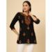 Picture of Superb Rayon Black Kurtis & Tunic