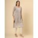 Picture of Beauteous Georgette Dark Grey Kurtis & Tunic