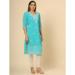 Picture of Gorgeous Georgette Medium Turquoise Kurtis & Tunic