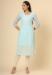 Picture of Fine Georgette Powder Blue Kurtis & Tunic