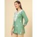 Picture of Graceful Rayon Dark Sea Green Kurtis & Tunic