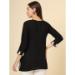 Picture of Ravishing Rayon Black Kurtis & Tunic