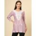 Picture of Wonderful Rayon Plum Kurtis & Tunic