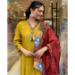 Picture of Magnificent Chiffon Golden Rod Readymade Salwar Kameez