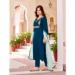 Picture of Charming Chiffon Navy Blue Readymade Salwar Kameez