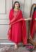 Picture of Statuesque Chiffon Crimson Readymade Salwar Kameez