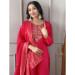 Picture of Statuesque Chiffon Crimson Readymade Salwar Kameez