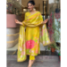 Picture of Sublime Chiffon Golden Rod Readymade Salwar Kameez