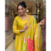 Picture of Sublime Chiffon Golden Rod Readymade Salwar Kameez