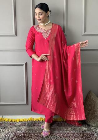 Picture of Bewitching Chiffon Maroon Readymade Salwar Kameez