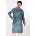 Picture of Statuesque Silk Cadet Blue Kurtas