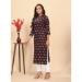 Picture of Resplendent Rayon Brown Kurtis & Tunic