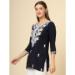 Picture of Elegant Rayon Black Kurtis & Tunic