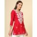 Picture of Charming Rayon Crimson Kurtis & Tunic