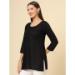 Picture of Shapely Rayon Black Kurtis & Tunic