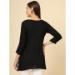 Picture of Shapely Rayon Black Kurtis & Tunic