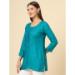 Picture of Superb Rayon Dark Turquoise Kurtis & Tunic