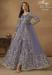 Picture of Amazing Net Slate Grey Anarkali Salwar Kameez