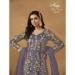 Picture of Amazing Net Slate Grey Anarkali Salwar Kameez