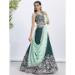 Picture of Admirable Net Dark Green Lehenga Choli