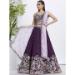 Picture of Superb Net Purple Lehenga Choli