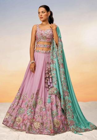 Picture of Graceful Georgette Rosy Brown Lehenga Choli