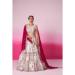 Picture of Georgette & Satin & Silk White Smoke Lehenga Choli