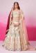 Picture of Elegant Georgette & Satin & Silk Beige Lehenga Choli