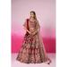 Picture of Georgette & Satin & Silk Maroon Lehenga Choli