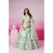 Picture of Georgette & Satin & Silk Powder Blue Lehenga Choli