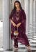 Picture of Silk & Organza Purple Readymade Salwar Kameez