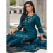 Picture of Silk & Organza Teal Readymade Salwar Kameez