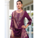 Picture of Silk & Organza Magenta Readymade Salwar Kameez