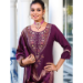 Picture of Silk & Organza Magenta Readymade Salwar Kameez