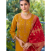 Picture of Silk & Organza Dark Golden Rod Readymade Salwar Kameez