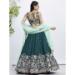 Picture of Ravishing Georgette Dark Green Lehenga Choli